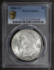 1884-CC (MS63) Morgan Silver Dollar $1 PCGS - Key Date Carson City