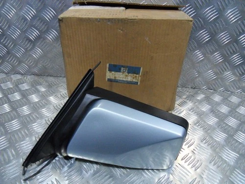 Genuine Vauxhall Cavalier Mk2 Left electric door mirror in Blue 1982 to 1988 NOS