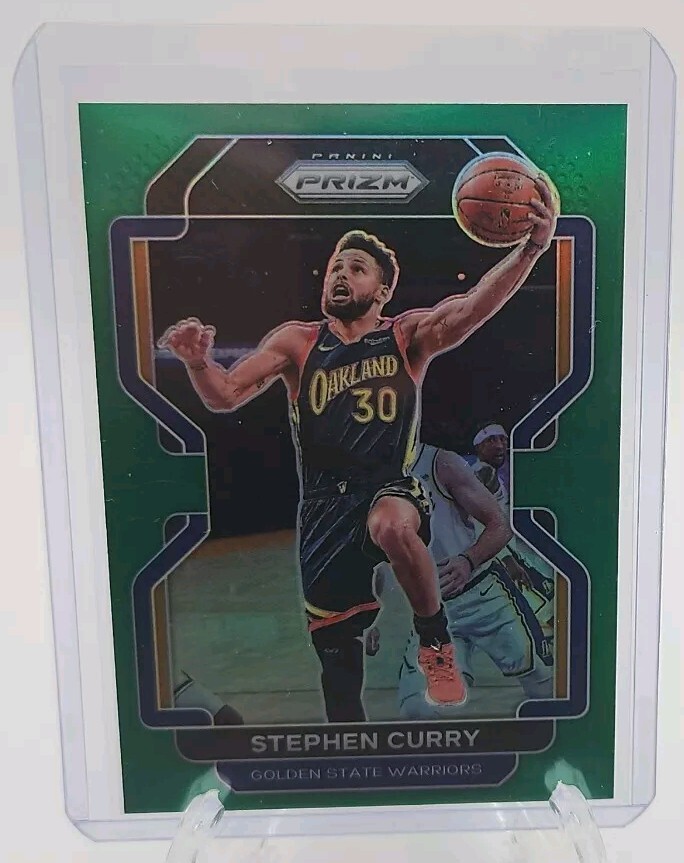 2021 Prizm Stephen Curry Green Prizm No. 154