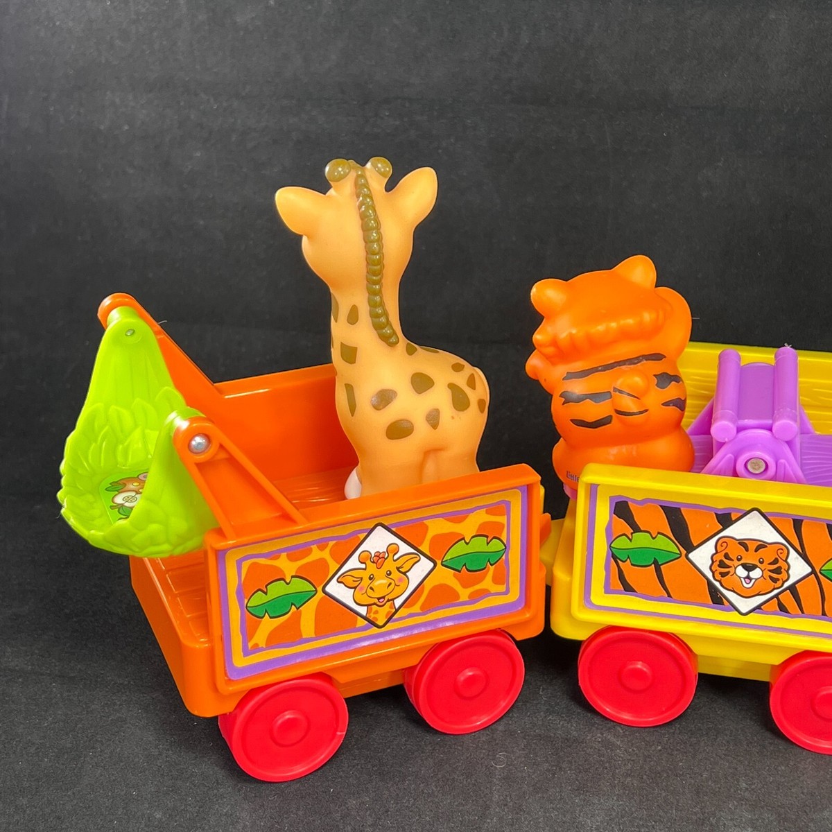 Fisher Price Little People Musical Zoo Safari Train Monkey Tiger