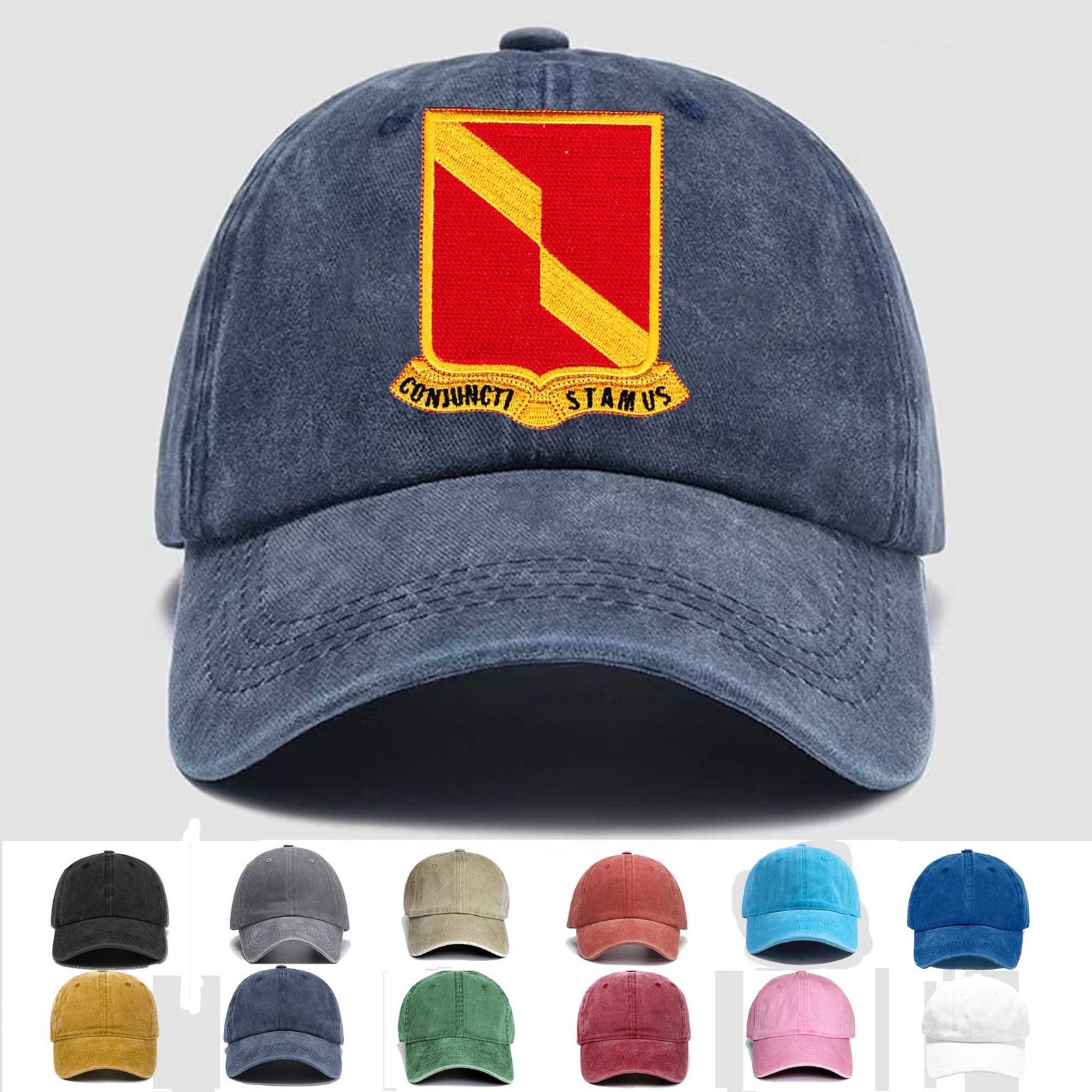 カスタム刺繍帽子 27th フィールド砲兵大隊 ベテランキャップ トラッカーハット