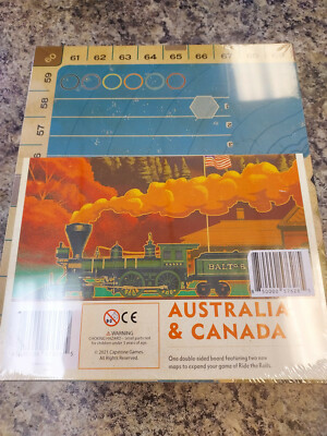Iron Rail: 2 - Ride the Rails - Australia & Canada Map Expansion Capstone New! 