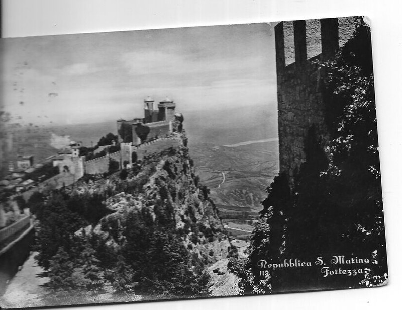 VTG B/W POSTCARD    FORTESSA  REPUBBLICA SAN MARINO