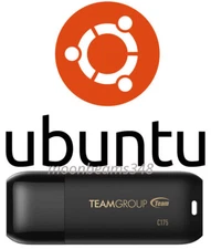 Ubuntu Linux 25.04 Plucky Puffin 64 Bt 32 Gb USB 3.2 Bootable Live Install