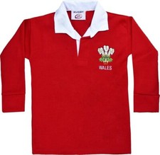 Women's Wales Rugby Shirt RED Retro Classic Welsh Top All Sizes 8-26