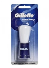 GENUINE GILLETTE MEN'S SHAVING BRUSH FOR SMOOTHER SHAVES MORE & LONGER BRISTLES,