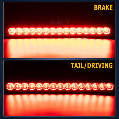 15" LED Trailer Tail Light Bar - Stop Turn Tail Light With Clear Lens Red Lights