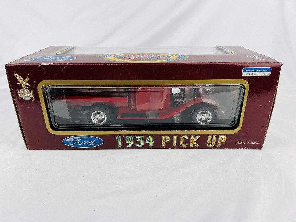 1/18 diecast Road Legends 1934 Ford Pickup truck red in box