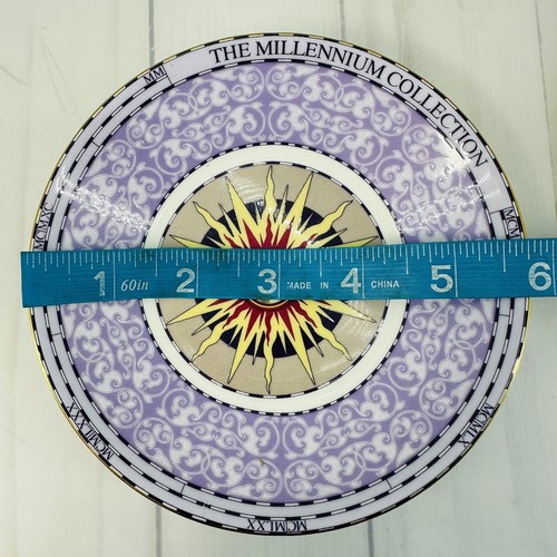 Wedgwood Millennium Collection Bone China 6" Plate Celestial Moon Sun Green - Picture 5 of 6