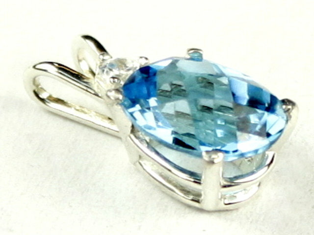 Swiss Blue Topaz, 925 Sterling Silver Pendant, SP020 | eBay