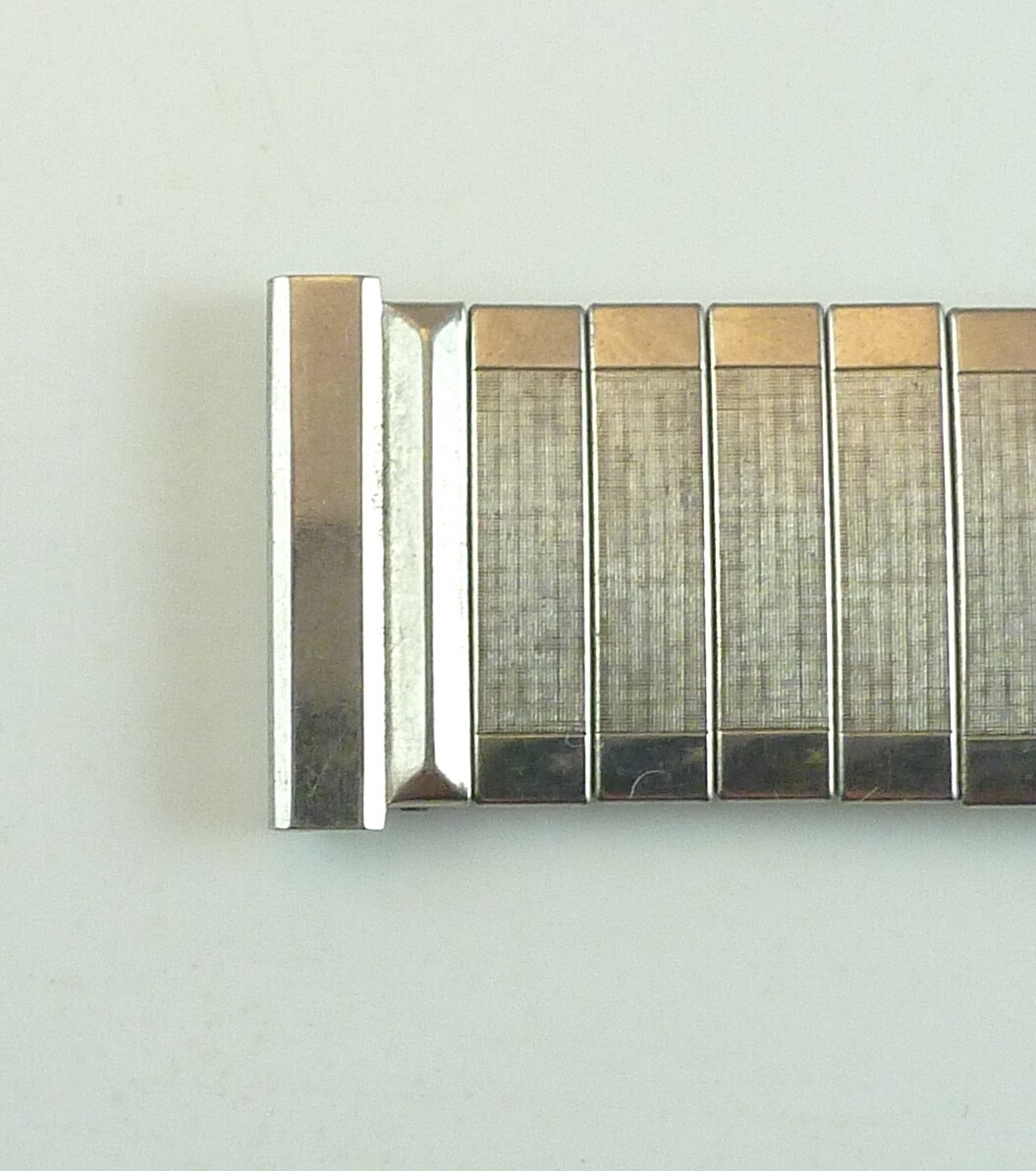 Bracelet De Montre Vintage Gemex En Acier Inoxydable - Neuf De Stock, Pour Pièces/réparation
