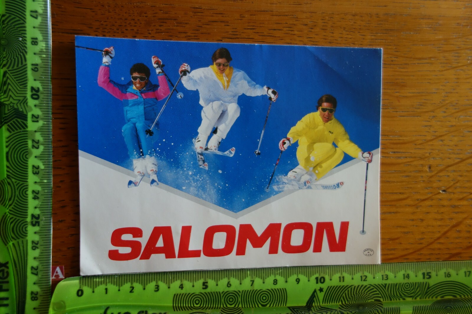 Alter Aufkleber Sport Ski Ausrüstung Kleidung SALOMON