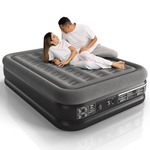 Queen Air Mattress with Built in Pump 18 Inch High Queen Air Mattress 1