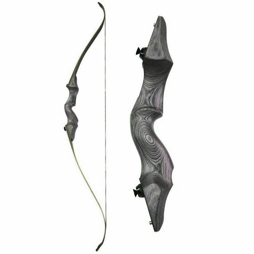 25-60lbs Recurve Bow 60" Takedown Hunting Bow Archery Target Shoot BLACK HUNTER - Picture 15 of 19