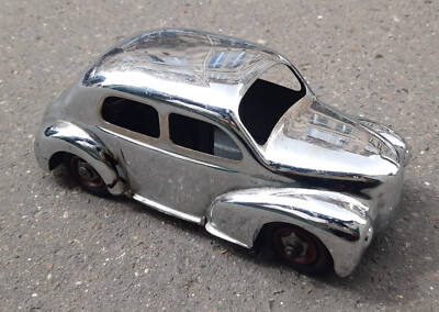 RARE CIJ RENAULT 4CV Sapeur Pompier jouet ancien en tôle JRD EUR 269,99