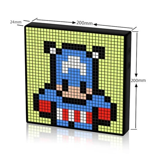 Digital Photo Frame, 32 X 32 Programmable Pixel Art Led Display, Gaming - Picture 2 of 5