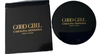 Carolina Herrera Black Tone metal Mirror Compact Hand Flipped Mirror NEW in Box