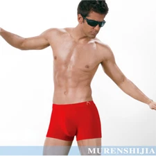 2Pack Fashion Solid Color Lucky Underpants Sexy Men's Comfortable Boxer Briefs