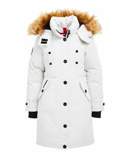 Canada Weather Gear White Faux Fur 