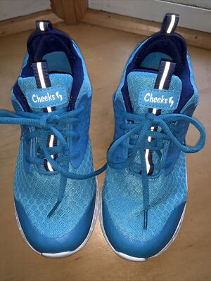 CHEEKS - Aqua Blue Comfort Sneaker. Size-8. WORN ONCE.