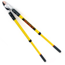 Telescopic anvil pruner ratchet shears tree shears