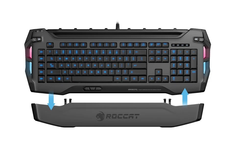 ROCCAT SKELTR - RGB Gaming Keyboard, GREY, NEW (Part# ROC-12-231-GY) - Image 4 of 4