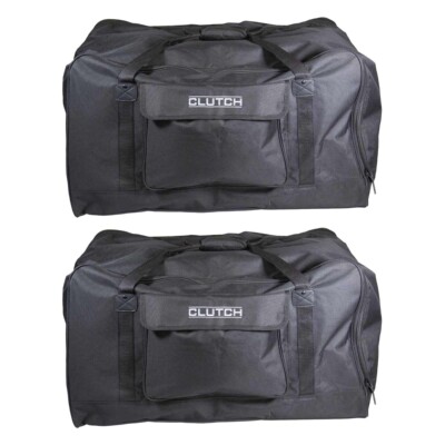 Universal Medium 15'' Speaker Black Travel Carry Tote Bag w Handles 2-Pack