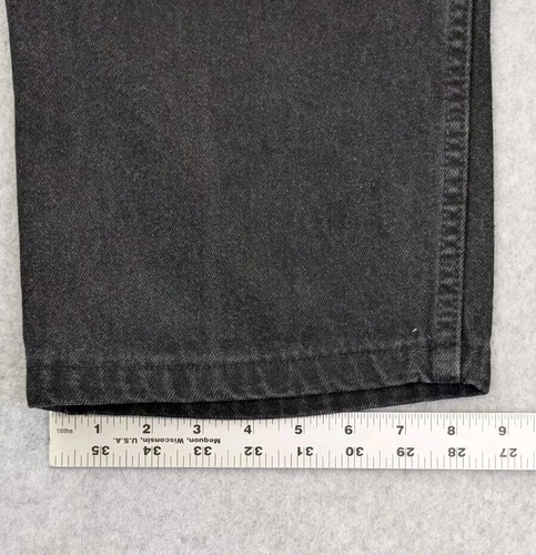Vtg Levi's 545 Black Loose Fit Men's Jeans Size 42x38 Measures (40x33) Y2K Denim - Picture 10 of 13