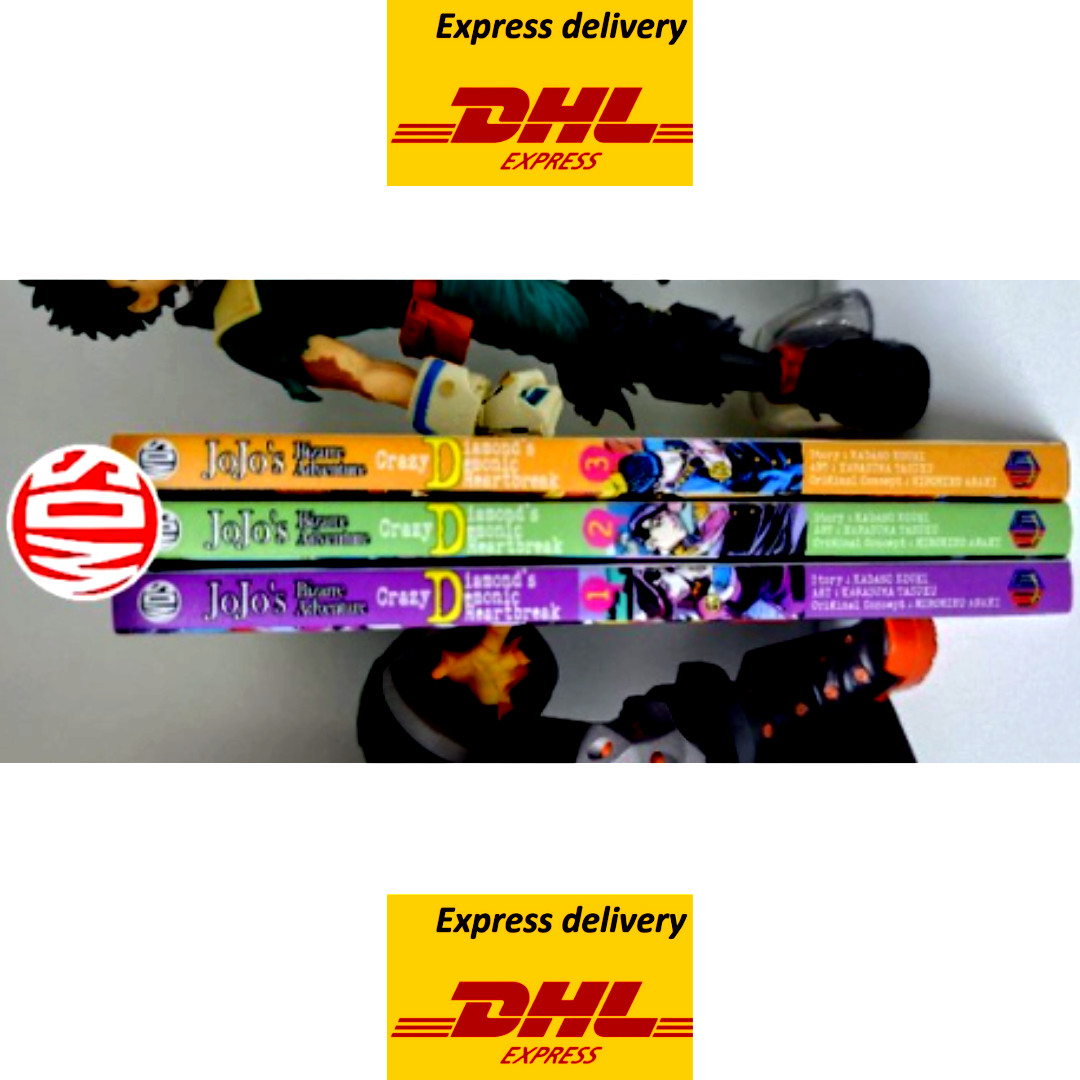Crazy Diamond Demonic Heartbreak Manga Cómic Inglés Vol. 1-3 extremos - DHL Express