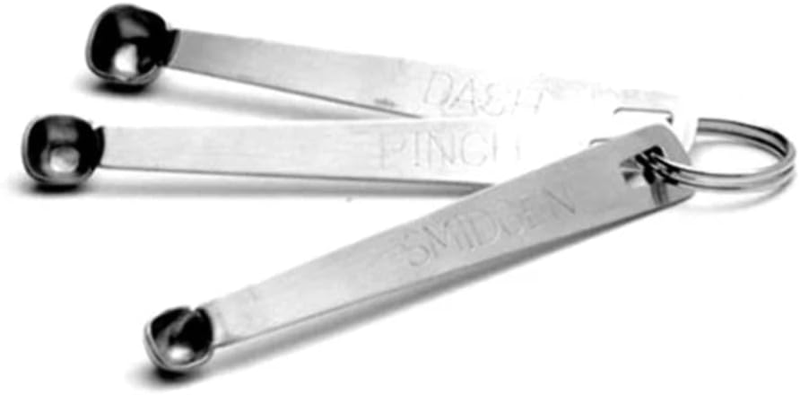 Mini 4-Piece Stainless Steel Measuring Spoon Set with Dash, Pinch, Smidgen