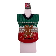 🍌 MERRY XMAS CHRISTMAS F*CKERS FLIP OFF MIDDLE FINGER GINGERBREAD MAN CAN COZY