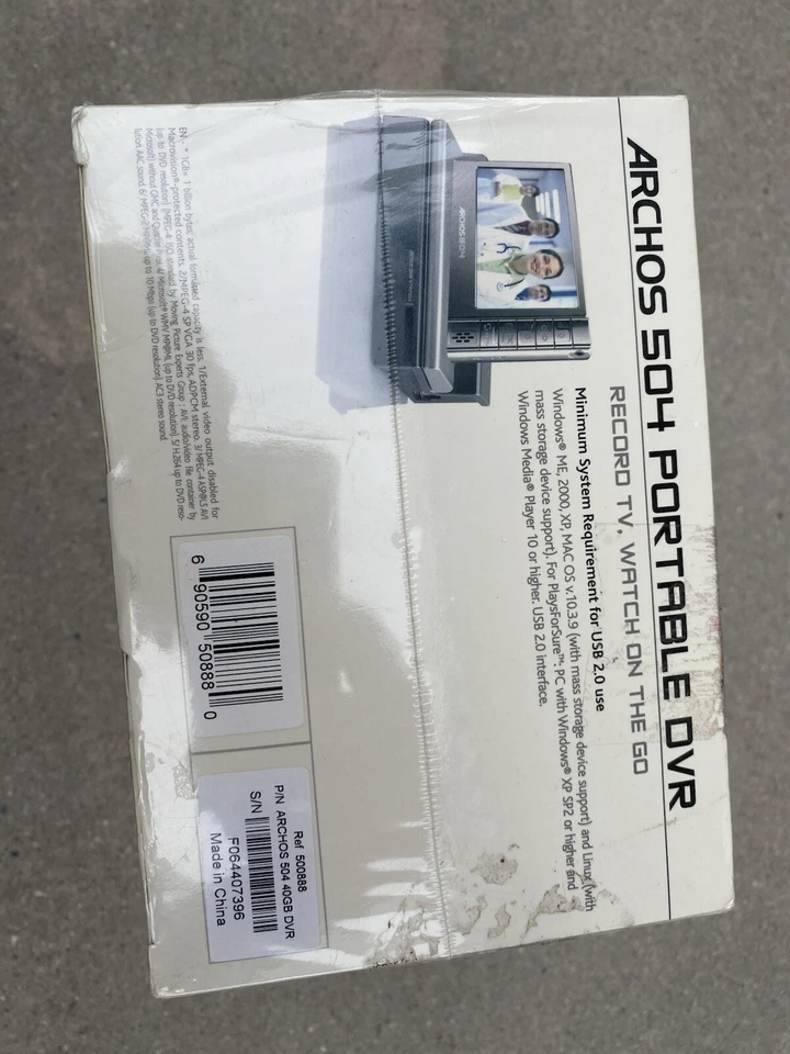 Reproductor multimedia digital DVR portátil Archos 504 40 GB y grabadora de video SELLADO Foto 3 de 4