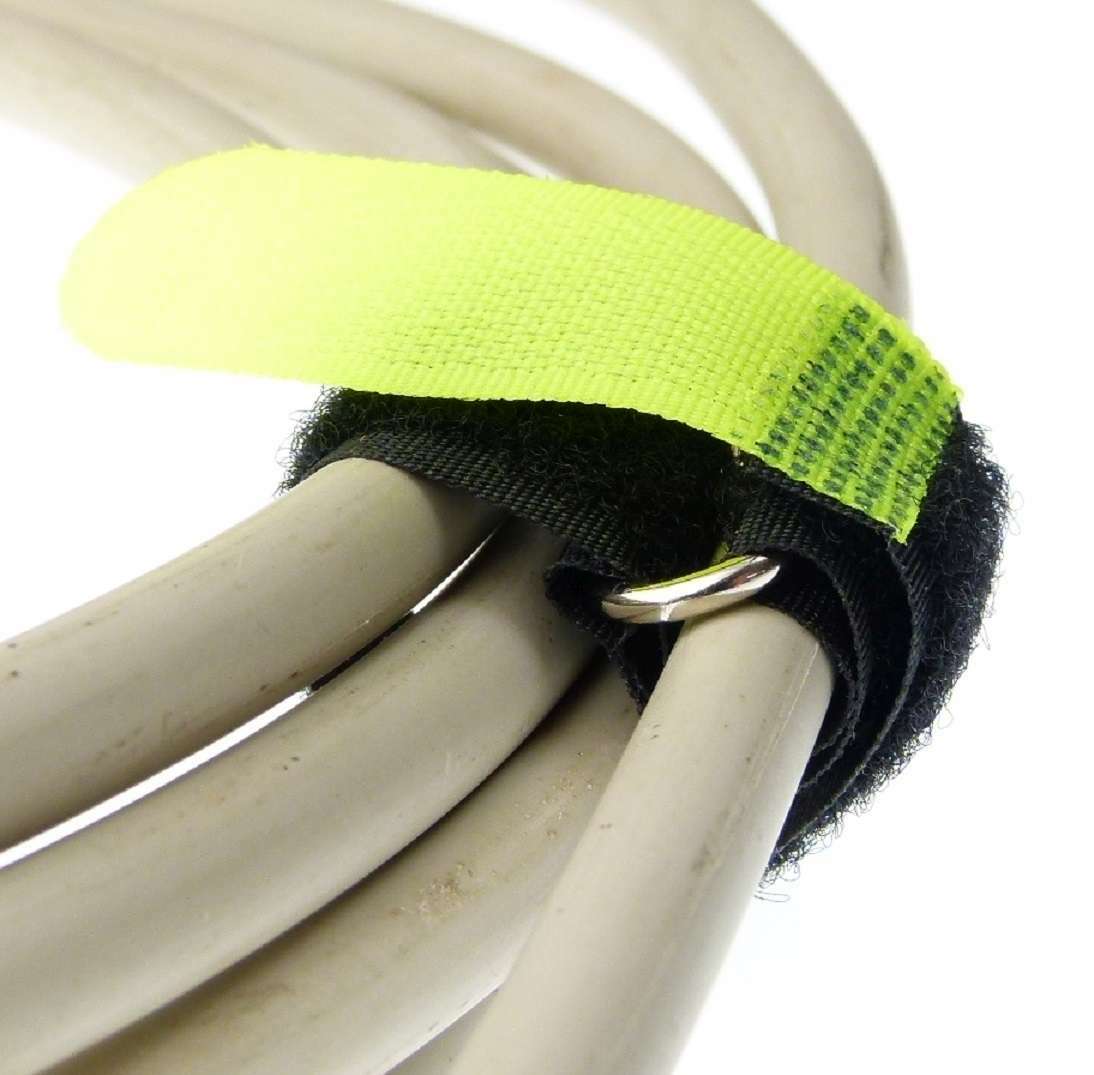 Nastro Velcro Bie-Tec Con Occhiello 50 Fascette In Velcro 300x20 - Foto 6