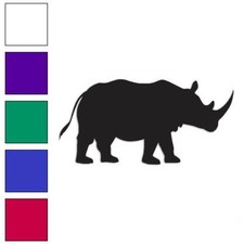 Rhino Rhinoceros Horn, Vinyl Decal Sticker, Multiple Colors  Sizes 2804