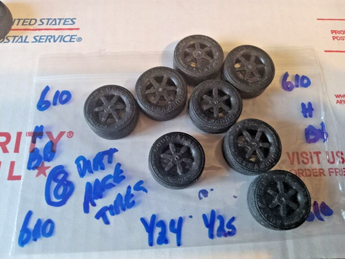Eight (8) Dirt Race Tires for your model car/pickup 1/24/25 scale # 610