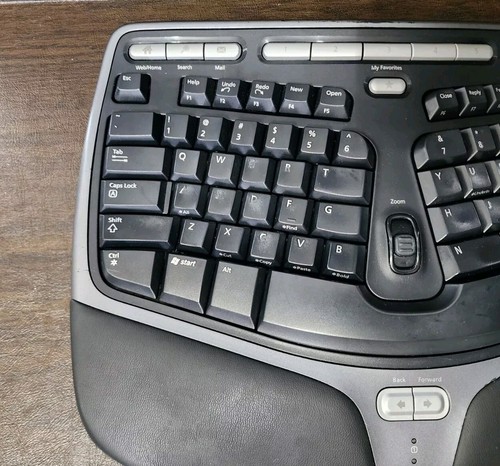 MICROSOFT Natural Ergonomic USB KEYBOARD 4000 v1.0 KU-0462 Wired Clean & Tested - Picture 3 of 15
