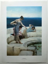 Silver Favourites, by Sir Lawrence Alma-Tadema (1836-1912)  reproduction print