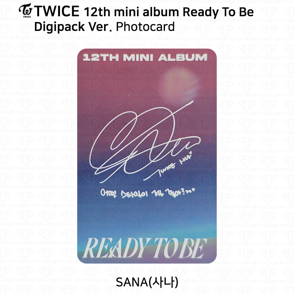 TWICE 12th Mini Album Ready To Be Photocard Message Card Poster