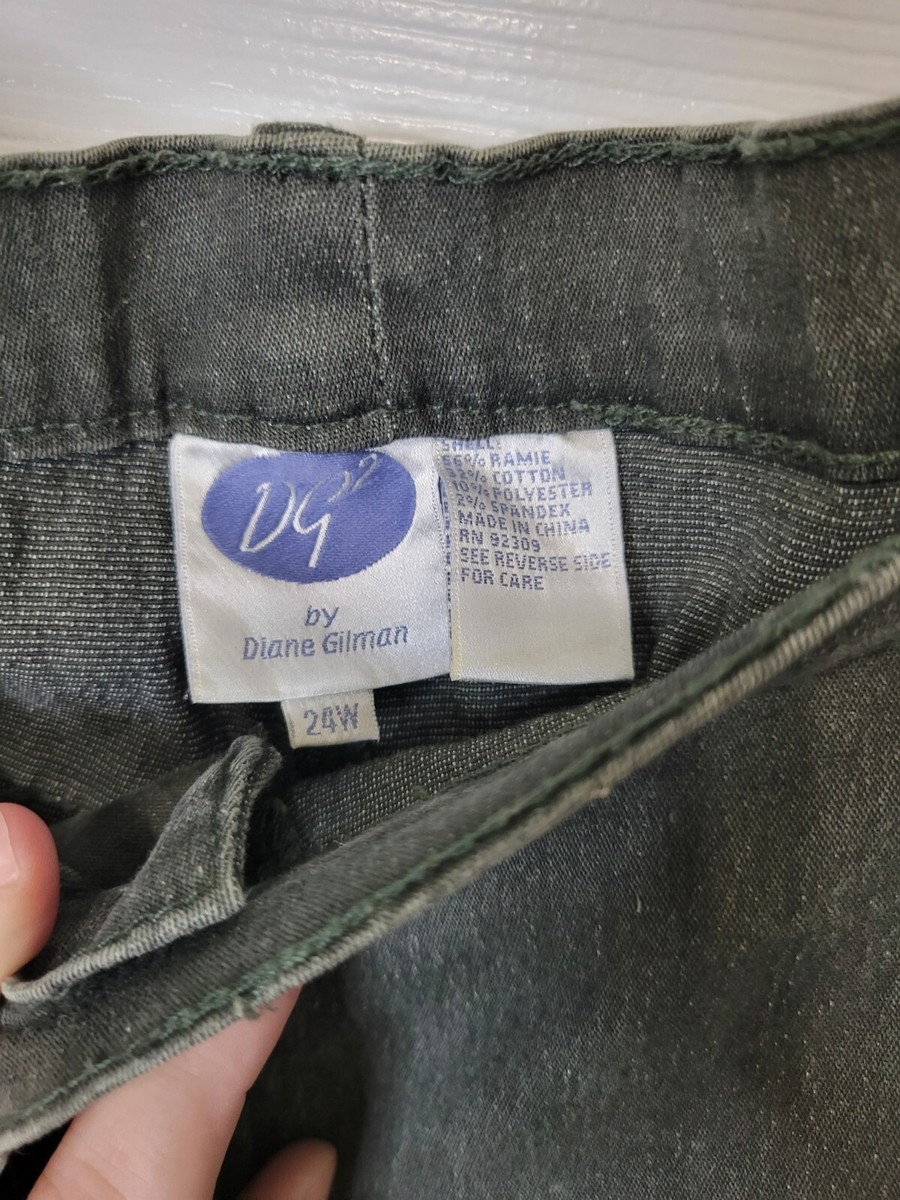 dg2 diane gilman jeans 24W Forest Green Jeans | eBay