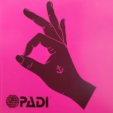 PADI Scuba Diving Sticker Decal Love Sign 3" x 3"