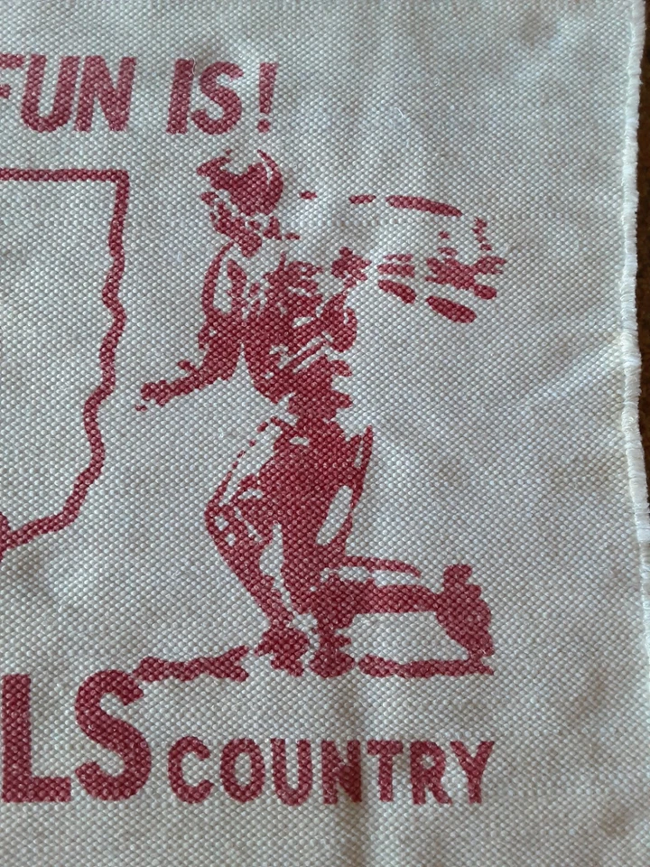 Alfombra vintage de los Cardenales de San Luis años 70 blanco y rojo 43"x25" calidad de algodón MLB Foto 3 de 4