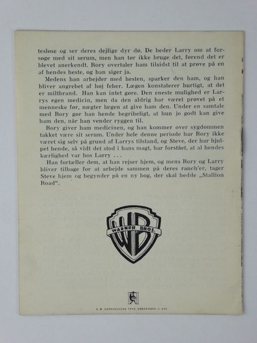 Ronald Reagan Alexis Smith Vintage Stallion Road 1947 Danish Movie Program - Picture 2 of 2