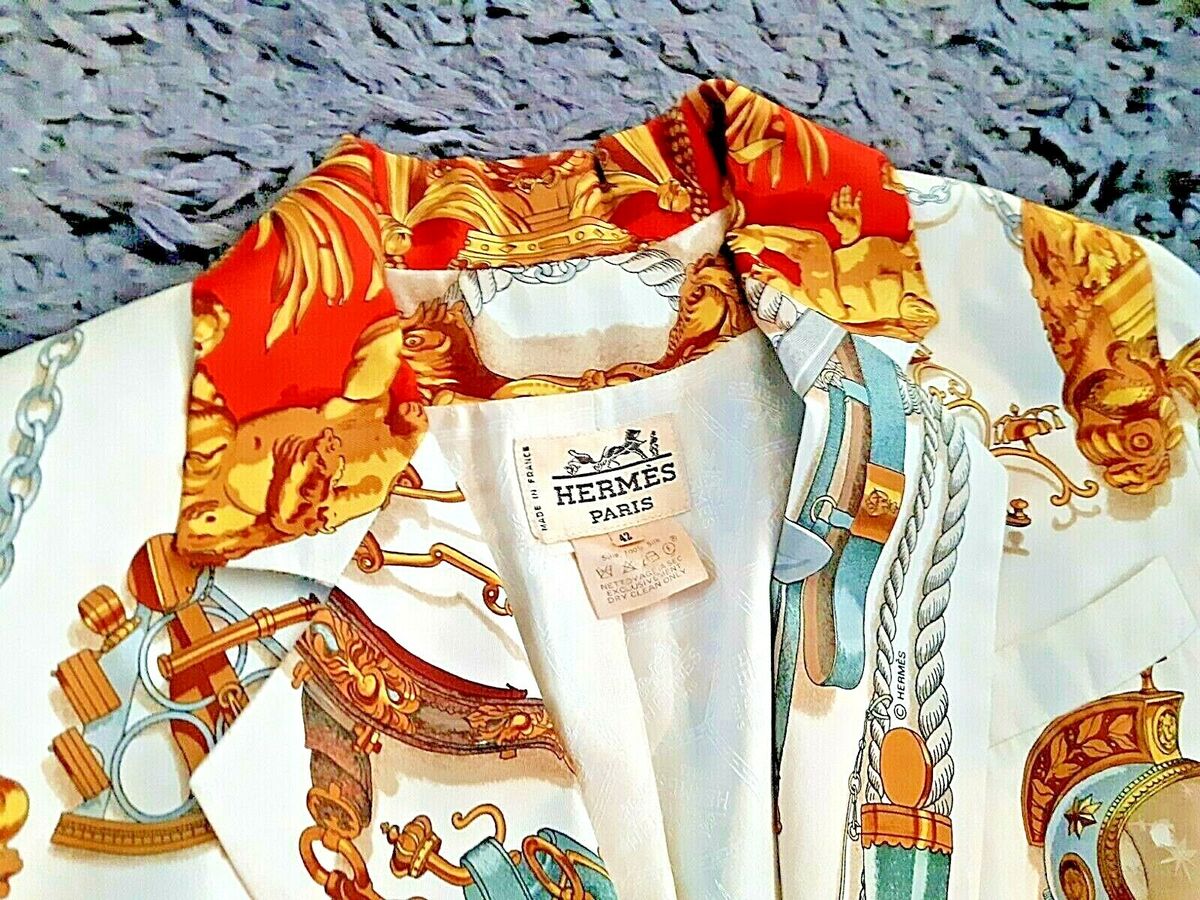 5 DAYS LEFT: BEAUTIFUL and LIGHT Hermes Jacket! 100% Silk 5 DAYS LEFT: BEAUTIFUL and LIGHT Hermes Jacket! 100% Silk