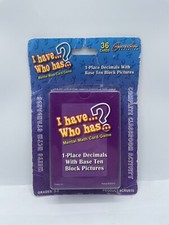 I Have...Who Has... Mental Math Card Game: Grades 3-5 NEW
