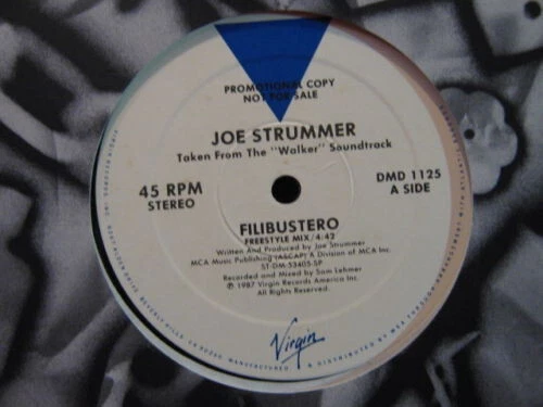 Joe Strummer - Filibustero (12", Promo) (Very Good Plus (VG+)) 3039906772 - Image 3 of 3