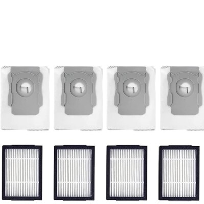 4 Filters 4 Bags Lot For iRobot Roomba i7 i7+ Plus i8 i4 i3 E5 E6 E7 Vacuum Part