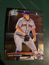 David Peterson 2017 BOWMAN CHROME   Rookie Rc   #78 Mets