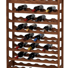 Cantinetta in Legno 56 Posti – Porta Bottiglie da Vino su 8 Ripiani, Made in Ita