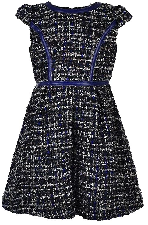 Vestidos Casual Poliester Azul para Niñas