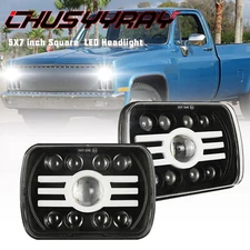 5x7 inch Square LED Headlight lamp  Sealed Beam for Chevrolet C10 C20 1981-86